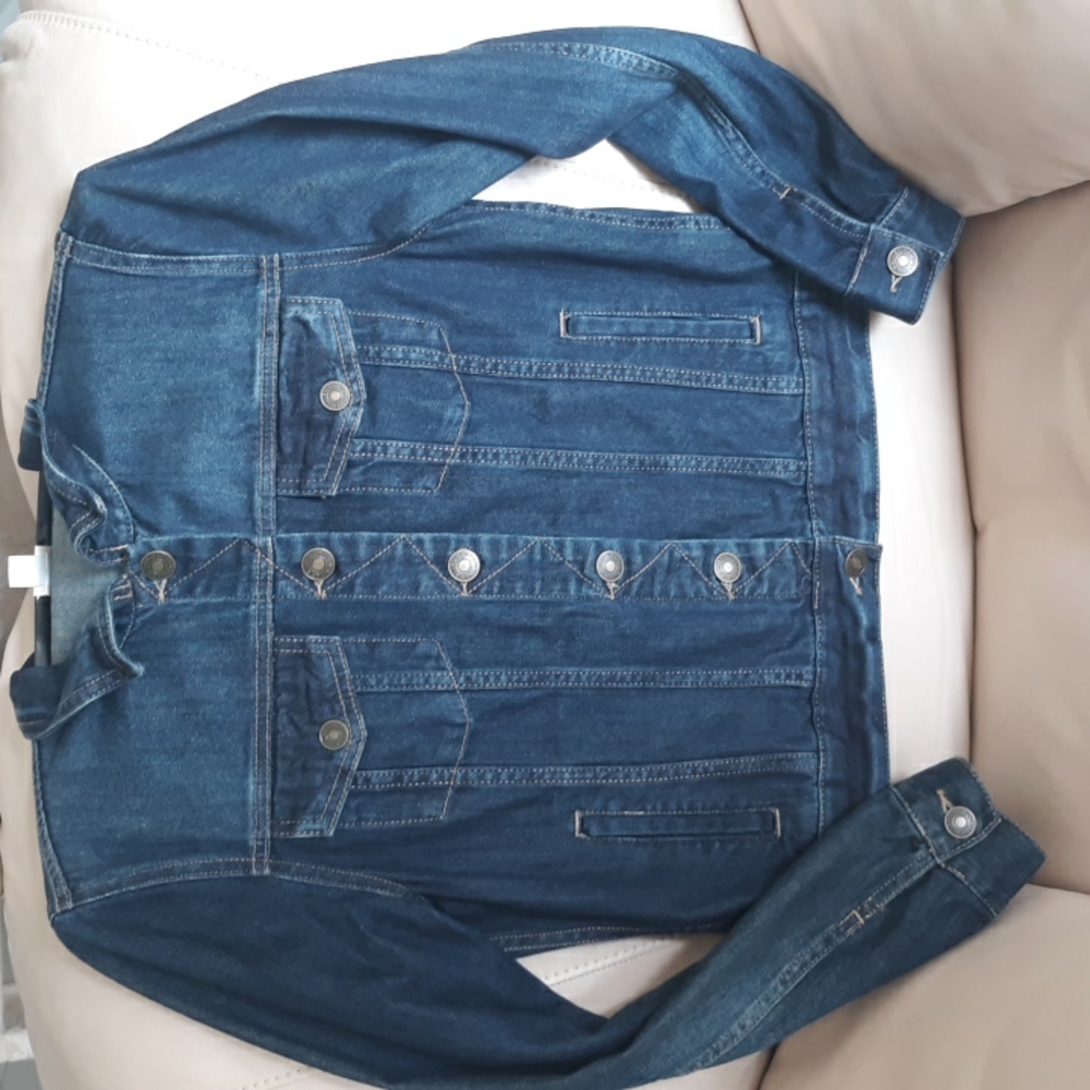 Denim Button Up Jacket - image 5